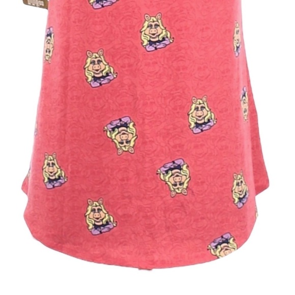🌺 LuLaRoe Perfect Tee Disney Miss Piggy Scoop Neck Short Sleeve Top Size XS NWT - Picture 7 of 12